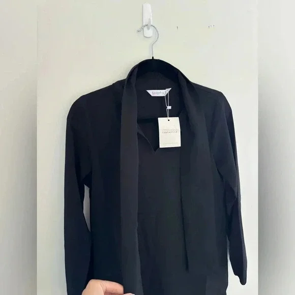 Compania Fantastica Black Cravate Dress NWT - Picture 5 of 9